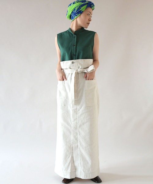 Johnbull（ジョンブル）の「バレルワンピース（ジャンパースカート・レディース・ホワイト・SMALL/MEDIUM）」の13枚目の写真