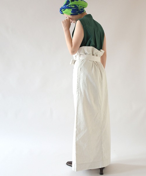 Johnbull（ジョンブル）の「バレルワンピース（ジャンパースカート・レディース・ホワイト・SMALL/MEDIUM）」の15枚目の写真