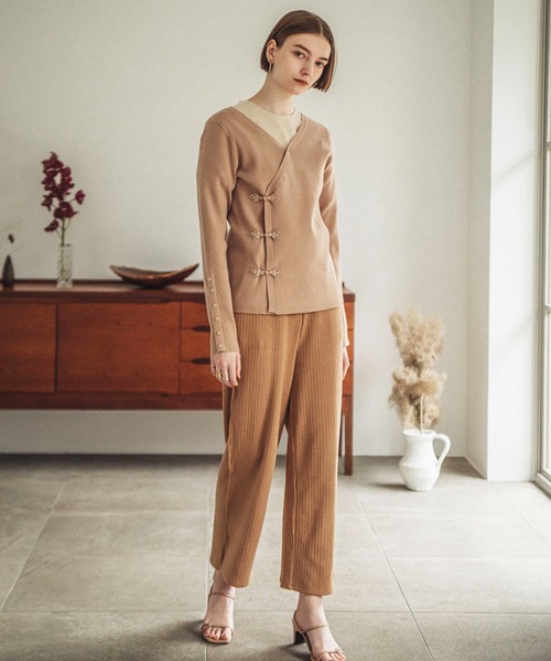 ACCL（エーシーシーエル）の「横スリットリラックスワイドパンツ（その他パンツ・レディース・オフホワイト/ダークパープル/モカ・FREE）」の19枚目の写真