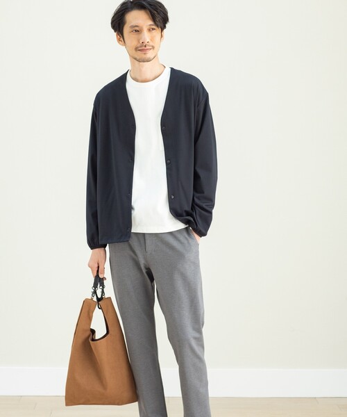 THE SHOP TK (ザ ショップ ティーケー )の「◆マイクロスムースカットソーカーディガン(カーディガン/ボレロ・メンズ・チャコールグレー/ブラック/ネイビー・01/02/03/04/05)」の13枚目の写真