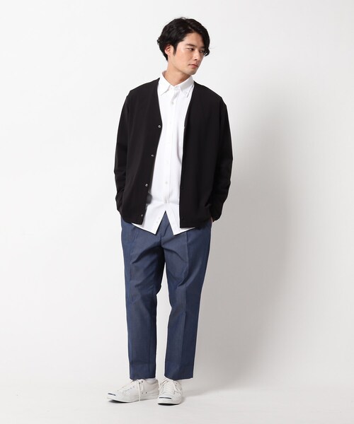 THE SHOP TK (ザ ショップ ティーケー )の「◆マイクロスムースカットソーカーディガン(カーディガン/ボレロ・メンズ・チャコールグレー/ブラック/ネイビー・01/02/03/04/05)」の7枚目の写真