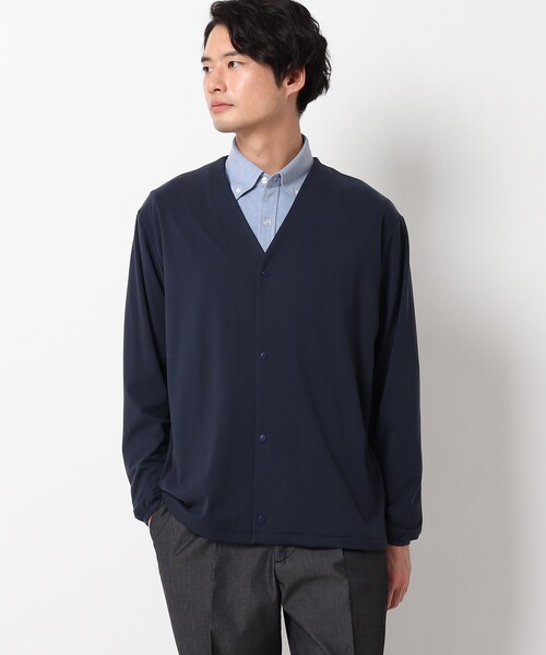THE SHOP TK (ザ ショップ ティーケー )の「◆マイクロスムースカットソーカーディガン(カーディガン/ボレロ・メンズ・チャコールグレー/ブラック/ネイビー・01/02/03/04/05)」の9枚目の写真