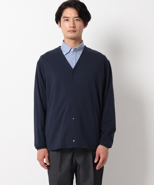 THE SHOP TK (ザ ショップ ティーケー )の「◆マイクロスムースカットソーカーディガン(カーディガン/ボレロ・メンズ・チャコールグレー/ブラック/ネイビー・01/02/03/04/05)」の4枚目の写真