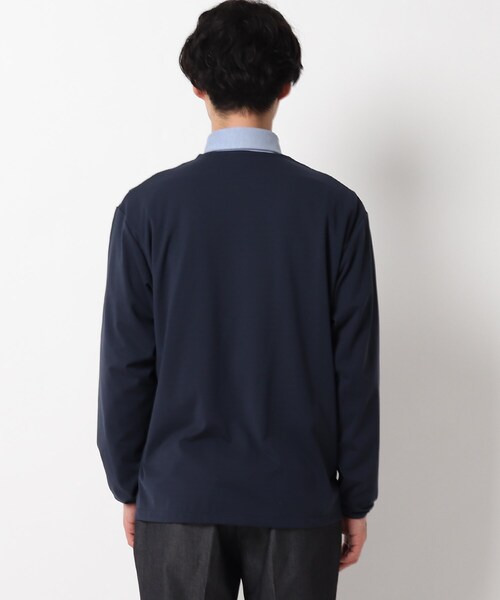 THE SHOP TK (ザ ショップ ティーケー )の「◆マイクロスムースカットソーカーディガン(カーディガン/ボレロ・メンズ・チャコールグレー/ブラック/ネイビー・01/02/03/04/05)」の5枚目の写真