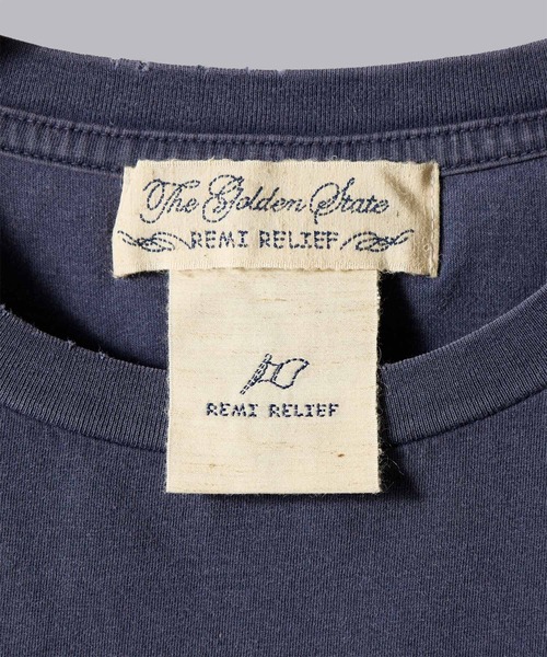 REMI RELIEF(レミレリーフ)の「【 REMI RELIEF / レミレリーフ 】 別注 SP加工 SHORT SLEEVE CREW TEE(Tシャツ/カットソー・メンズ・オフホワイト/ブラック/グレー/ネイビー・MEDIUM/LARGE/X-LARGE/SMALL)」の20枚目の写真