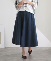 ElegChic（エレグシック）の「デニム フレアスカート （デニムスカート）」