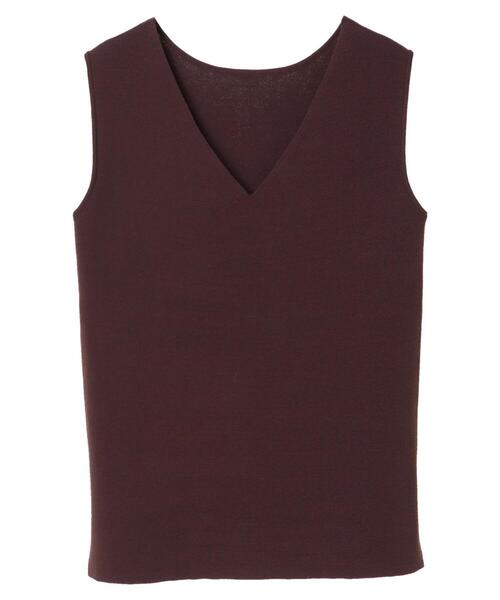 YECCA VECCA（イェッカヴェッカ）の「P.ウォッシャブルノースリーブニット　＊（ニット/セーター・レディース・グレー/ベージュ/ブラウン/ライトグリーン・FREE）」の21枚目の写真