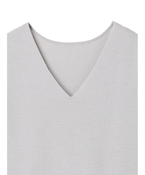 YECCA VECCA（イェッカヴェッカ）の「P.ウォッシャブルノースリーブニット　＊（ニット/セーター・レディース・グレー/ベージュ/ブラウン/ライトグリーン・FREE）」の12枚目の写真