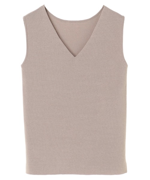 YECCA VECCA（イェッカヴェッカ）の「P.ウォッシャブルノースリーブニット　＊（ニット/セーター・レディース・グレー/ベージュ/ブラウン/ライトグリーン・FREE）」の16枚目の写真