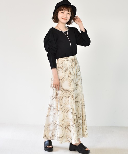 RETRO GIRL(レトロガール)の「アート柄マーメイドスカート(スカート・レディース・ホワイト系その他/ブラウン系その他/ブラック系その他/イエロー系その他・FREE)」の22枚目の写真