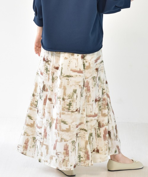 RETRO GIRL(レトロガール)の「アート柄マーメイドスカート(スカート・レディース・ホワイト系その他/ブラウン系その他/ブラック系その他/イエロー系その他・FREE)」の15枚目の写真