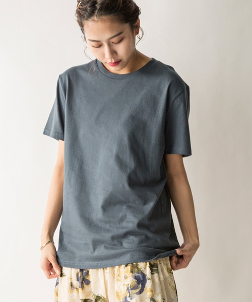 MILLION CARATS(ミリオンカラッツ)の「へビーウェイトTシャツ(Tシャツ/カットソー・レディース・ホワイト/ブラック/ベージュ/ピンク/サックスブルー/オフホワイト/ネイビー/カーキ・SMALL/MEDIUM/LARGE)」の6枚目の写真