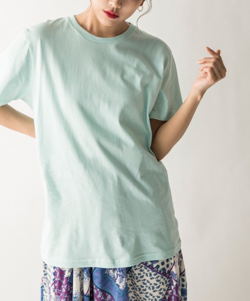 MILLION CARATS(ミリオンカラッツ)の「へビーウェイトTシャツ(Tシャツ/カットソー・レディース・ホワイト/ブラック/ベージュ/ピンク/サックスブルー/オフホワイト/ネイビー/カーキ・SMALL/MEDIUM/LARGE)」の7枚目の写真