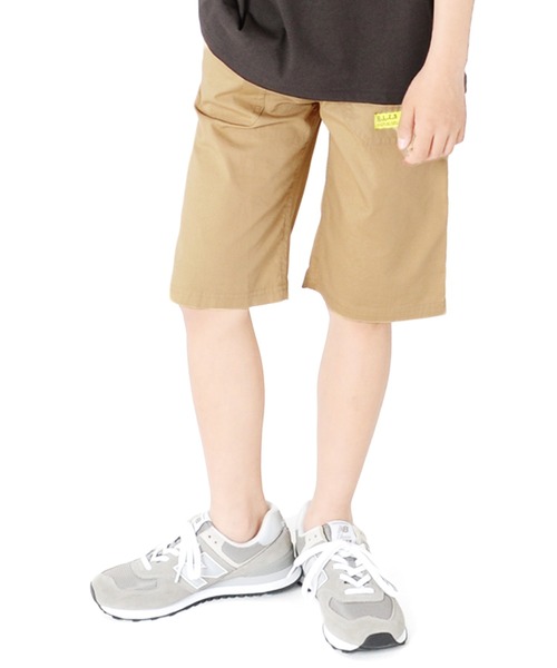 GLAZOS(グラソス)の「ピケ・ベイカーポケットハーフパンツ(その他パンツ・キッズ・チャコールグレー/ベージュ/カーキ/イエロー/ブルー・130cm/140cm/150cm/160cm/170cm)」の1枚目の写真