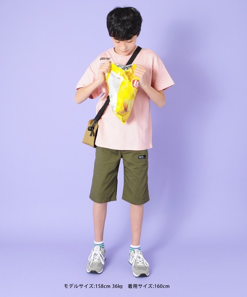 GLAZOS(グラソス)の「ピケ・ベイカーポケットハーフパンツ(その他パンツ・キッズ・チャコールグレー/ベージュ/カーキ/イエロー/ブルー・130cm/140cm/150cm/160cm/170cm)」の16枚目の写真