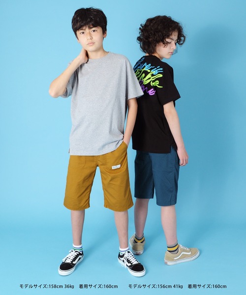 GLAZOS(グラソス)の「ピケ・ベイカーポケットハーフパンツ(その他パンツ・キッズ・チャコールグレー/ベージュ/カーキ/イエロー/ブルー・130cm/140cm/150cm/160cm/170cm)」の14枚目の写真