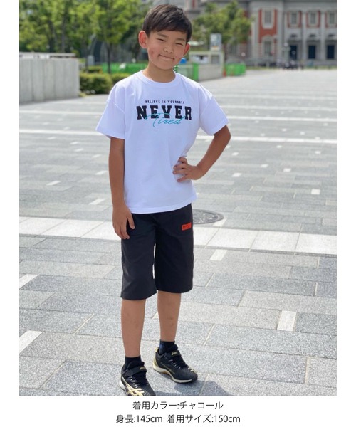 GLAZOS(グラソス)の「ピケ・ベイカーポケットハーフパンツ(その他パンツ・キッズ・チャコールグレー/ベージュ/カーキ/イエロー/ブルー・130cm/140cm/150cm/160cm/170cm)」の22枚目の写真