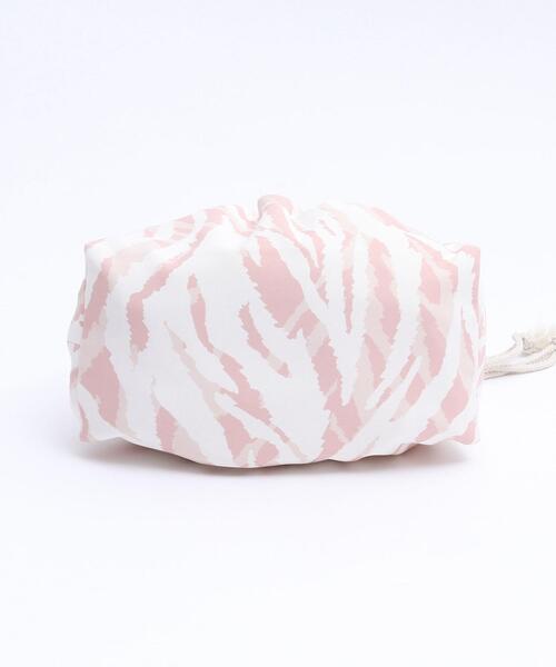 coen by SIZU（コーエンバイシズ）の「coen by SIZU プリント巾着バッグ（ショルダーバッグ・レディース・ベージュ/ピンク・FREE）」の13枚目の写真