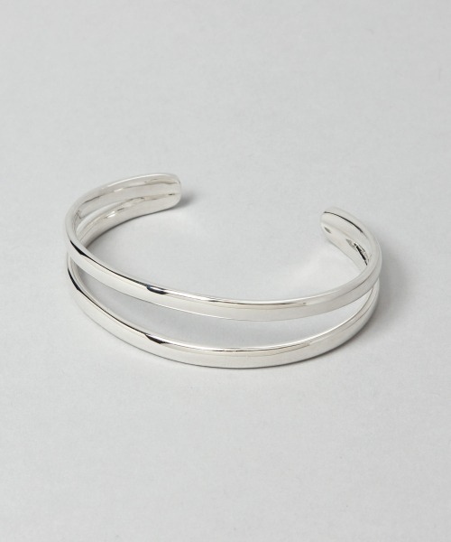 HARE（ハレ）の「2ラインバングル(HARE)（バングル/リストバンド・メンズ・シルバー・FREE）」の3枚目の写真