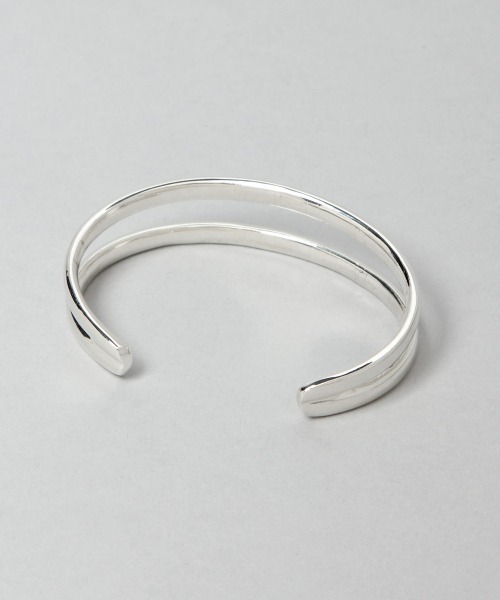HARE（ハレ）の「2ラインバングル(HARE)（バングル/リストバンド・メンズ・シルバー・FREE）」の5枚目の写真
