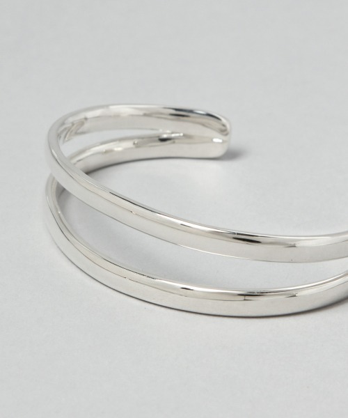 HARE（ハレ）の「2ラインバングル(HARE)（バングル/リストバンド・メンズ・シルバー・FREE）」の4枚目の写真