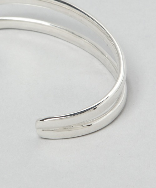HARE（ハレ）の「2ラインバングル(HARE)（バングル/リストバンド・メンズ・シルバー・FREE）」の2枚目の写真