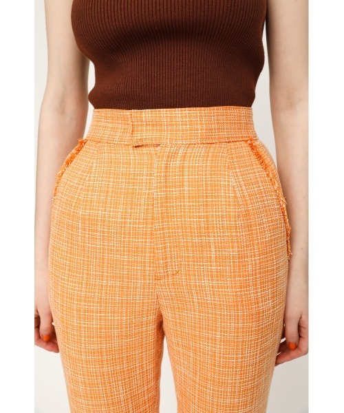 SLY（スライ）の「LINEN TWEED FLARE PT リネン ツイード フレアパンツ