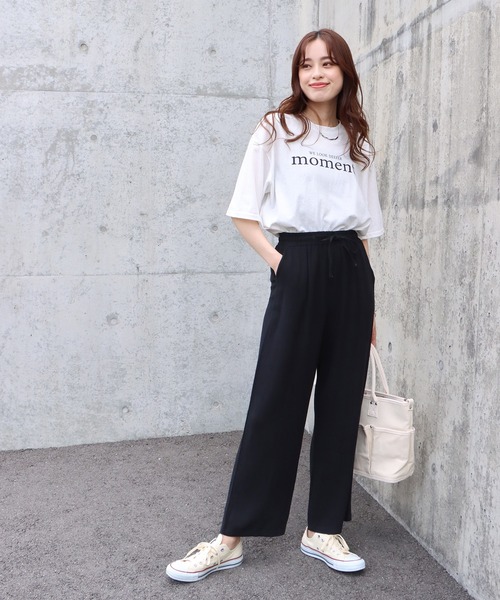 BLUEEAST（ブルーイースト）の「リネンドロストリラックスパンツ（その他パンツ・レディース・ホワイト/ベージュ/ブラック・MEDIUM）」の18枚目の写真