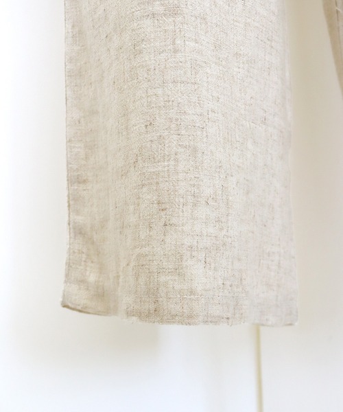 BLUEEAST（ブルーイースト）の「リネンドロストリラックスパンツ（その他パンツ・レディース・ホワイト/ベージュ/ブラック・MEDIUM）」の7枚目の写真