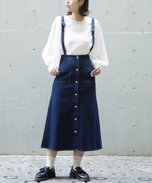 サスペンダー付ベイカースカート