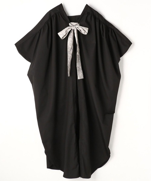 NICOLE white（ニコルホワイト）の「後ろリボンワンピース（ワンピース・レディース・ブラウン/カーキ/ブラック・FREE）」の22枚目の写真