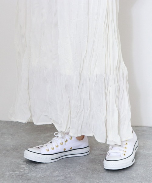 archives（アルシーヴ）の「【web限定item】透かし編みベスト＋シワ加工シアーワンピース（ワンピース・レディース・モカ/オフホワイト/グリーン/ブラック/グリーン系その他/ピンク・MEDIUM）」の16枚目の写真