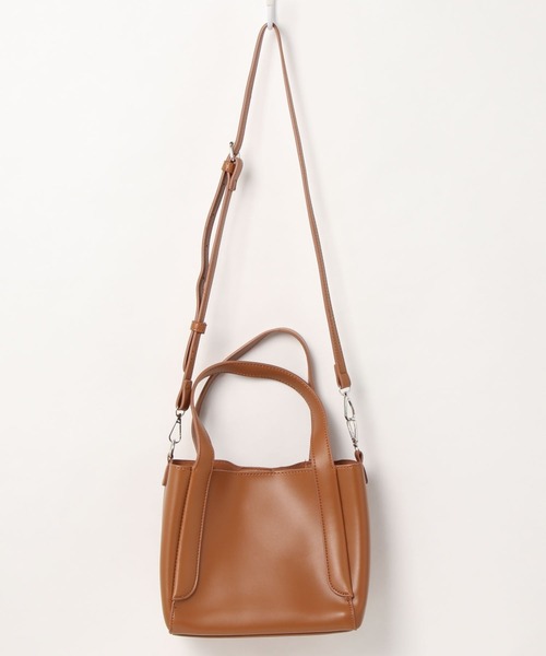 Ambre Neige（アンブルネージュ）の「【ポーチ付き】2WAYトートバック／WEB/EC限定商品（ショルダーバッグ・レディース・アイボリー/マスタード/キャメル・FREE）」の11枚目の写真