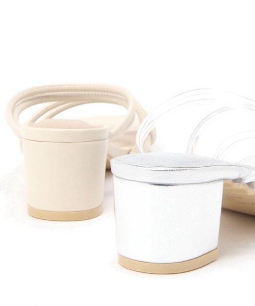 GLOBAL WORK（グローバルワーク）の「細ラインヒールサンダル/942529（サンダル・レディース・オフホワイト/ブラック/ライトグレー・MEDIUM/LARGE）」の15枚目の写真