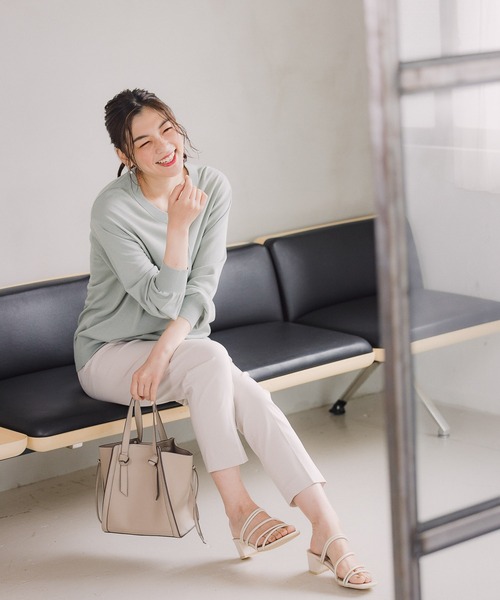 GLOBAL WORK（グローバルワーク）の「細ラインヒールサンダル/942529（サンダル・レディース・オフホワイト/ブラック/ライトグレー・MEDIUM/LARGE）」の20枚目の写真