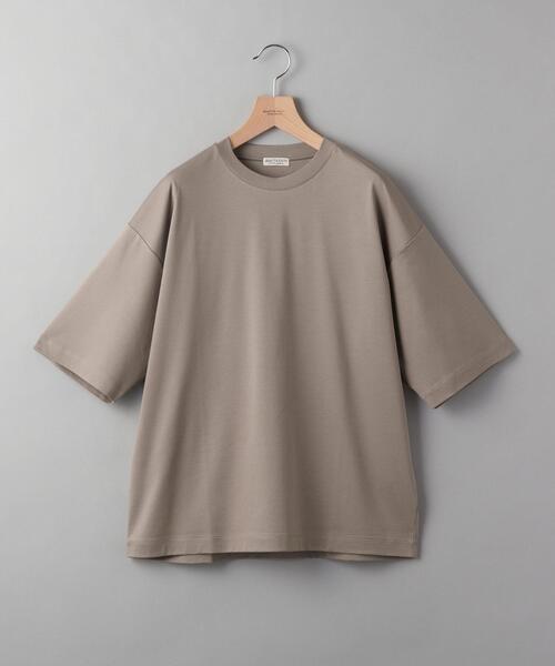 BEAUTY&YOUTH UNITED ARROWS(ビューティーアンドユースユナイテッドアローズ)の「【接触冷感】BY クール ワイド テーパード Tシャツ(Tシャツ/カットソー・メンズ・ホワイト/ライトブルー/ベージュ/ブラック・S/M/L/XL)」の4枚目の写真