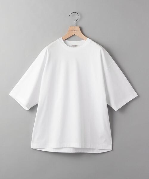 BEAUTY&YOUTH UNITED ARROWS(ビューティーアンドユースユナイテッドアローズ)の「【接触冷感】BY クール ワイド テーパード Tシャツ(Tシャツ/カットソー・メンズ・ホワイト/ライトブルー/ベージュ/ブラック・S/M/L/XL)」の2枚目の写真