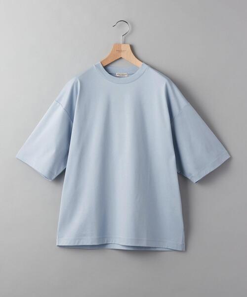 BEAUTY&YOUTH UNITED ARROWS(ビューティーアンドユースユナイテッドアローズ)の「【接触冷感】BY クール ワイド テーパード Tシャツ(Tシャツ/カットソー・メンズ・ホワイト/ライトブルー/ベージュ/ブラック・S/M/L/XL)」の1枚目の写真