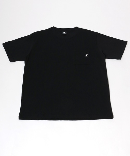 CAPTAIN STAG(キャプテンスタッグ)の「CAPTAIN STAG/キャプテンスタッグ ヘビーコットン ポケ付 ワンポイント刺繍 無地Tシャツ(Tシャツ/カットソー・メンズ・ホワイト/ブラック/ベージュ/ネイビー/グレー・LL/M/L)」の11枚目の写真