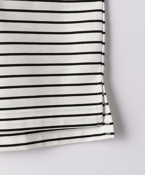 green label relaxing（グリーンレーベルリラクシング）の「CB コットン ポンチ フレア スリーブ プルオーバー カットソー / ボーダー（Tシャツ/カットソー・レディース・ダークグリーン/ダークブラウン/オフホワイト/その他1・FREE）」の18枚目の写真