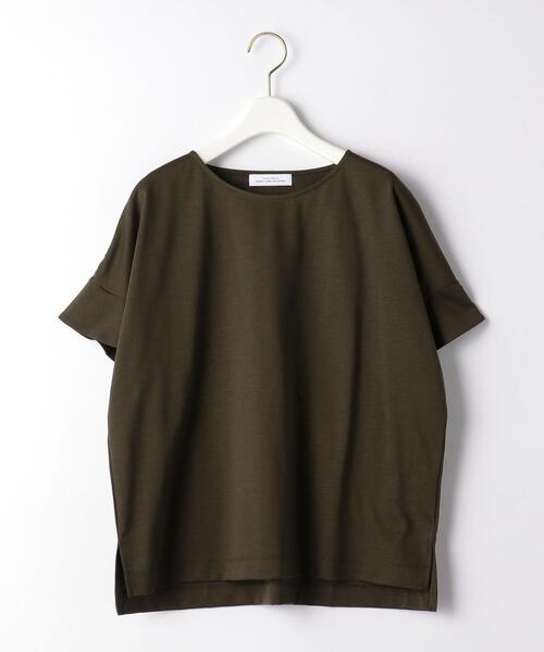 green label relaxing（グリーンレーベルリラクシング）の「CB コットン ポンチ フレア スリーブ プルオーバー カットソー / ボーダー（Tシャツ/カットソー・レディース・ダークグリーン/ダークブラウン/オフホワイト/その他1・FREE）」の22枚目の写真