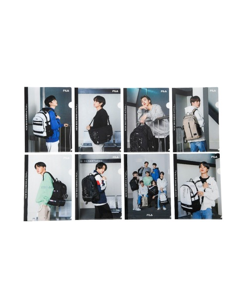 FILA(フィラ)の「Restock【FILA/フィラ】2021SS SUMMER COLLECTION BTS 着用モデルTシャツ ※限定クリアファイル付き(Tシャツ/カットソー・メンズ・カーキ・FREE)」の2枚目の写真