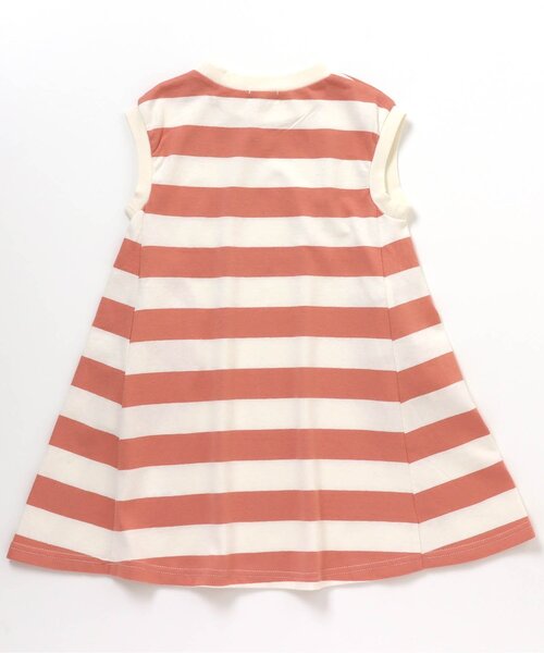BREEZE（ブリーズ）の「/ボーダーノースリーブワンピース（ワンピース・キッズ・ブラック/オレンジ・120/130/110/140/80/100/90）」の7枚目の写真