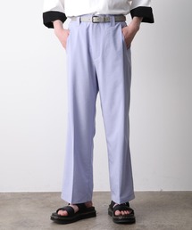 JUNRED | 【クールブロード】タックワイドストレートスラックスパンツ(スラックス)