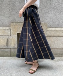 DouDou | チェックフレアスカート(スカート)