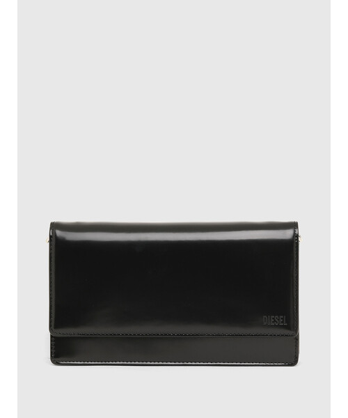 DIESEL（ディーゼル）の「レディース シャイニーレザー ストラップ付き 長財布（クラッチバッグ・レディース・ブラック・UNI）」の6枚目の写真