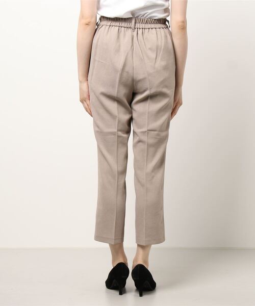 Te chichi TERRASSE（テチチテラス）の「麻調スリットテーパードパンツ（その他パンツ・レディース・ベージュ/ネイビー/モカ・ﾌﾘ-）」の5枚目の写真