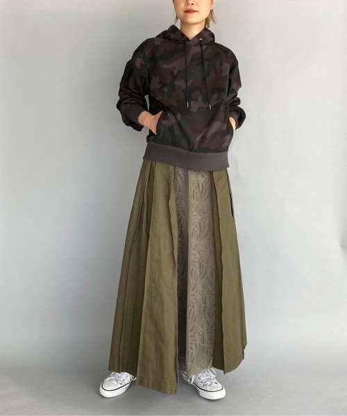 PICCIN(ピッチン)の「カモフラージュフーディ(パーカー・レディース・ブラウン系その他/グレー系その他・M)」の8枚目の写真