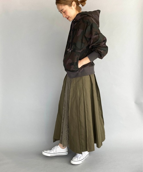 PICCIN(ピッチン)の「カモフラージュフーディ(パーカー・レディース・ブラウン系その他/グレー系その他・M)」の9枚目の写真
