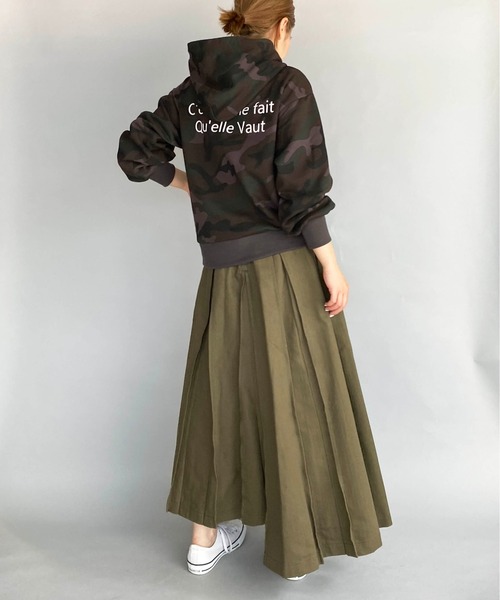 PICCIN(ピッチン)の「カモフラージュフーディ(パーカー・レディース・ブラウン系その他/グレー系その他・M)」の10枚目の写真
